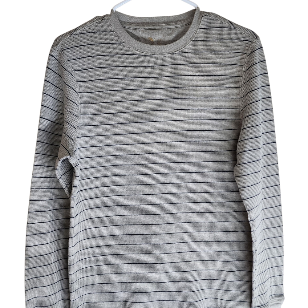 Gray Striped Sweater